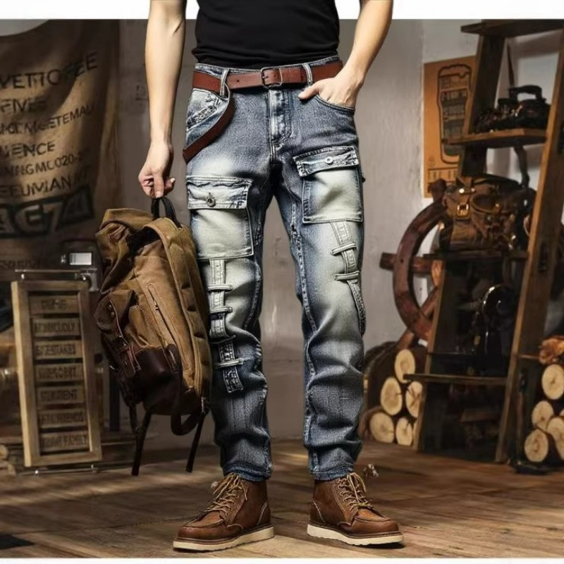Men's Distressed Washed High S - Europe Streetwear Brand review and price