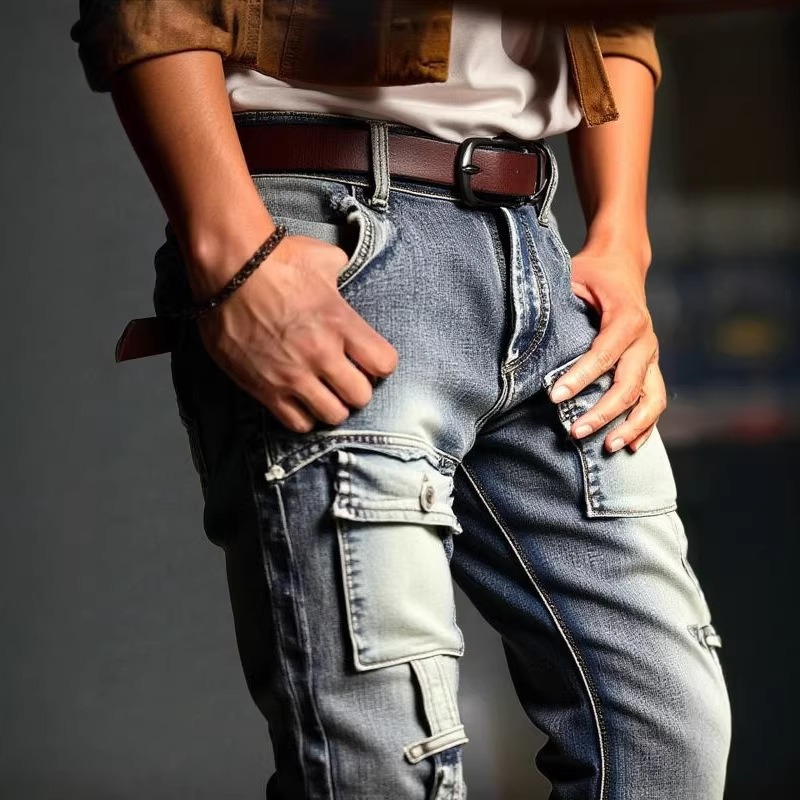 Men's Distressed Washed High S - Europe Streetwear Brand review and price
