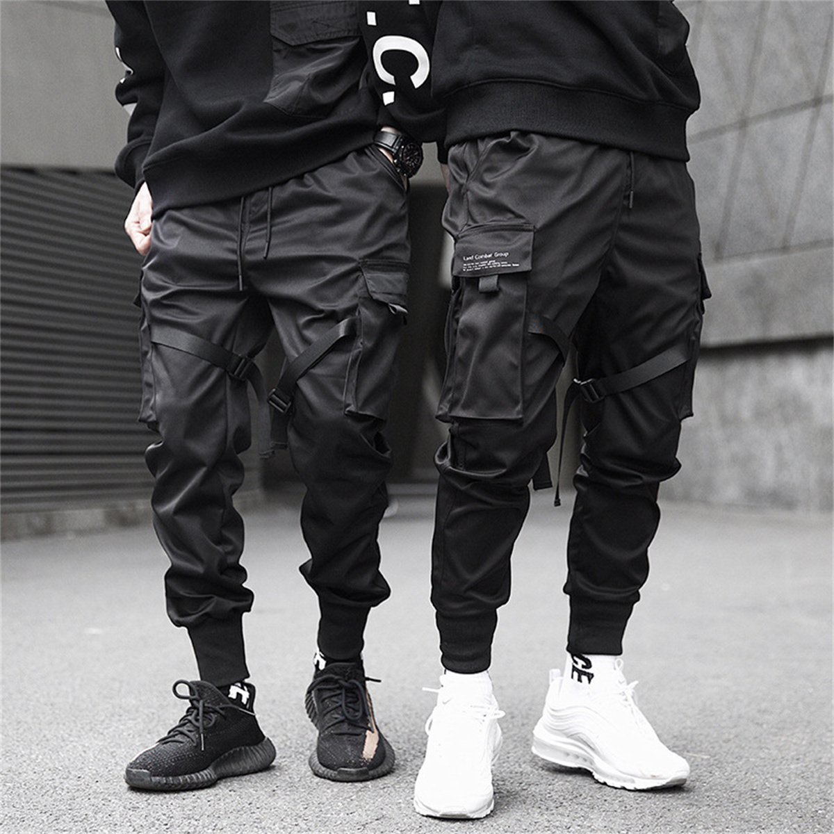 Black Hip Hop Cargo Pants Summ - Streetwear Brand Fashion review and price