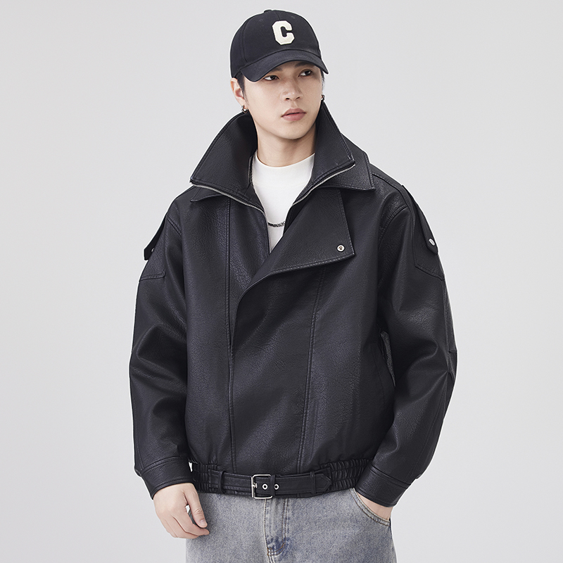 Autumn Winter Leather Jacket M - Streetwear Brand Clothing review and price