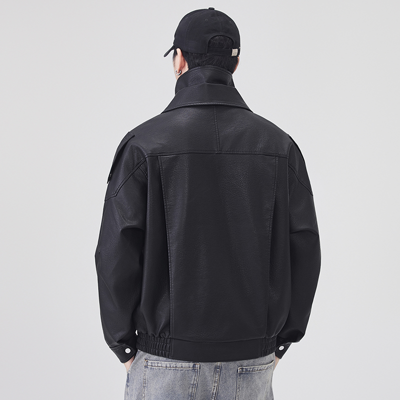 Autumn Winter Leather Jacket M - Streetwear Brand Clothing review and price