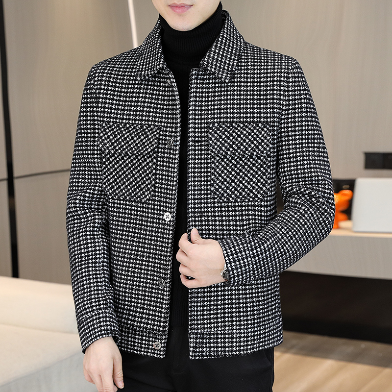 Brand Winter Plaid Woolen Jack - Streetwear Brand Fashion review and price